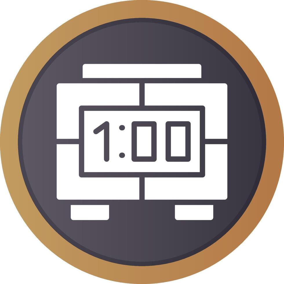 Digital Clock Creative Icon Design vector