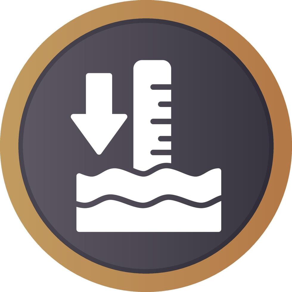 Low Tide Creative Icon Design vector