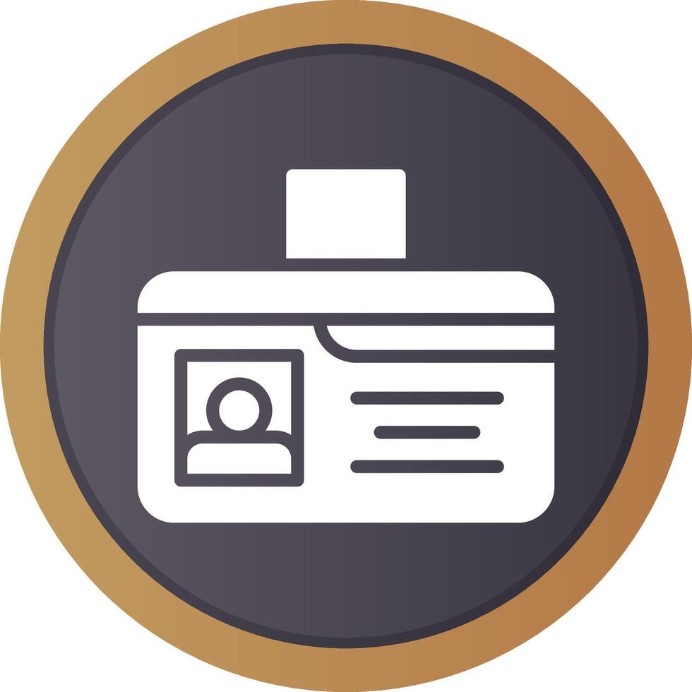 Identification Card Creative Icon Design vector