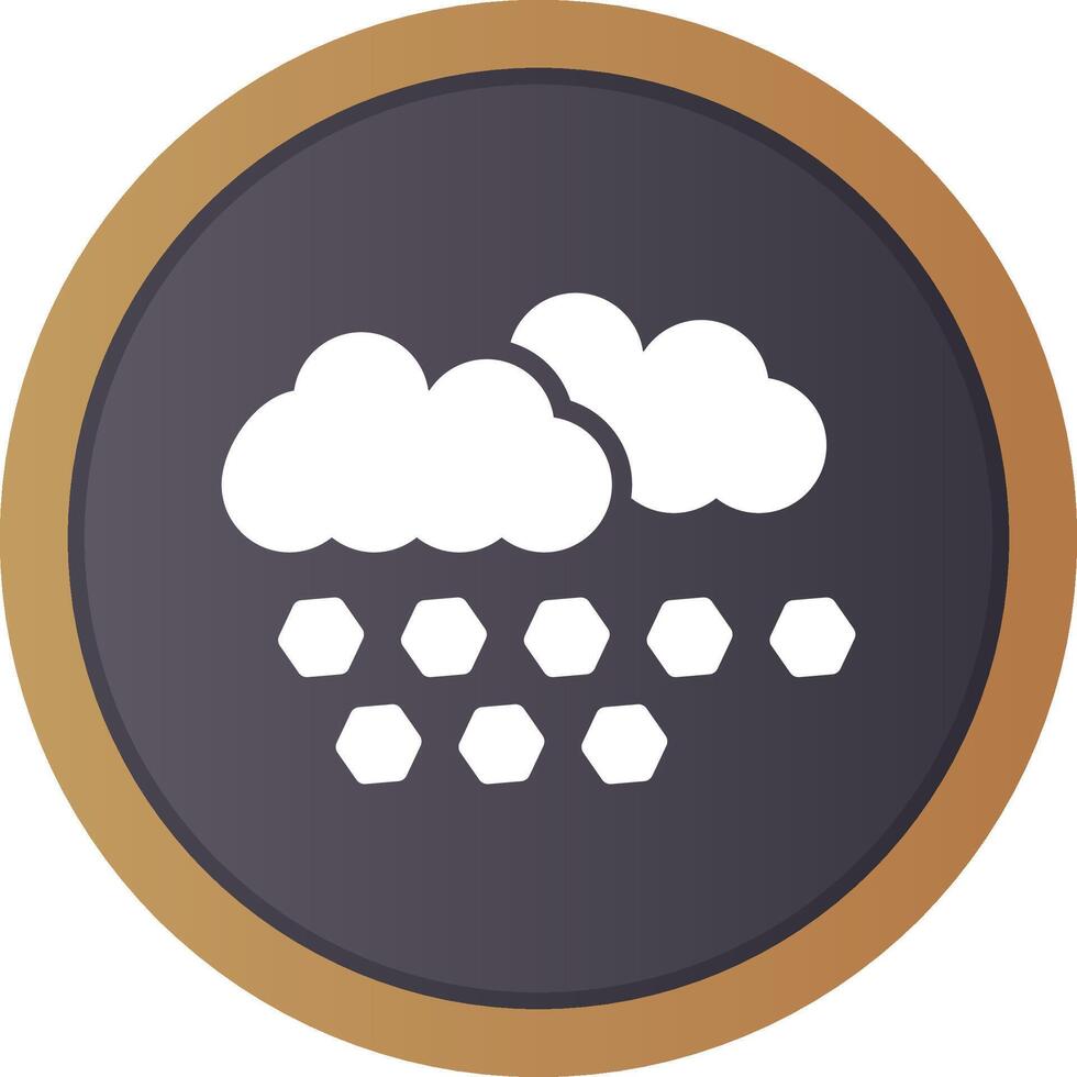 Hailstorm Creative Icon Design vector