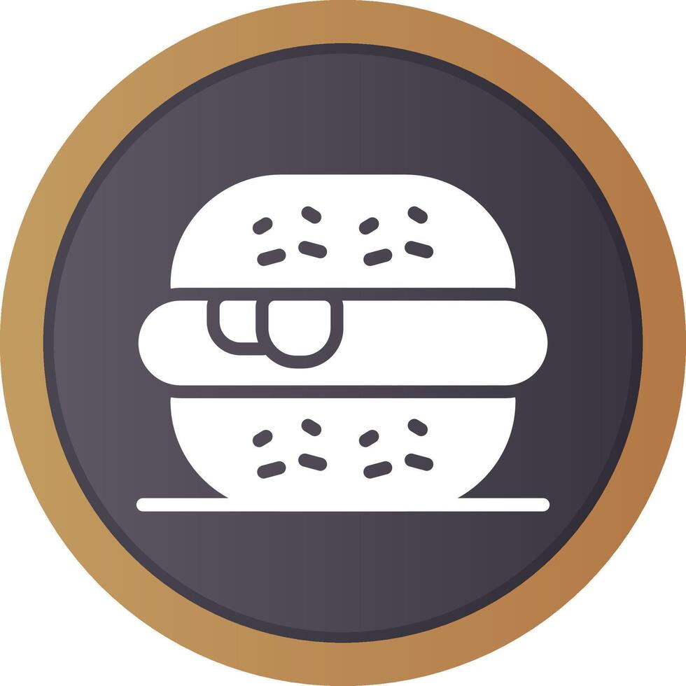 hamburguesa creativo icono diseño vector