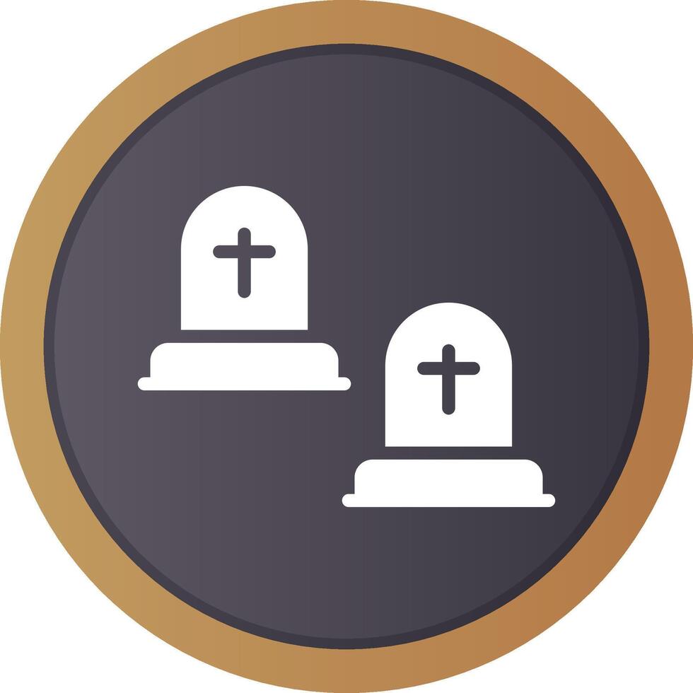 Cemetery Creative Icon Design vector