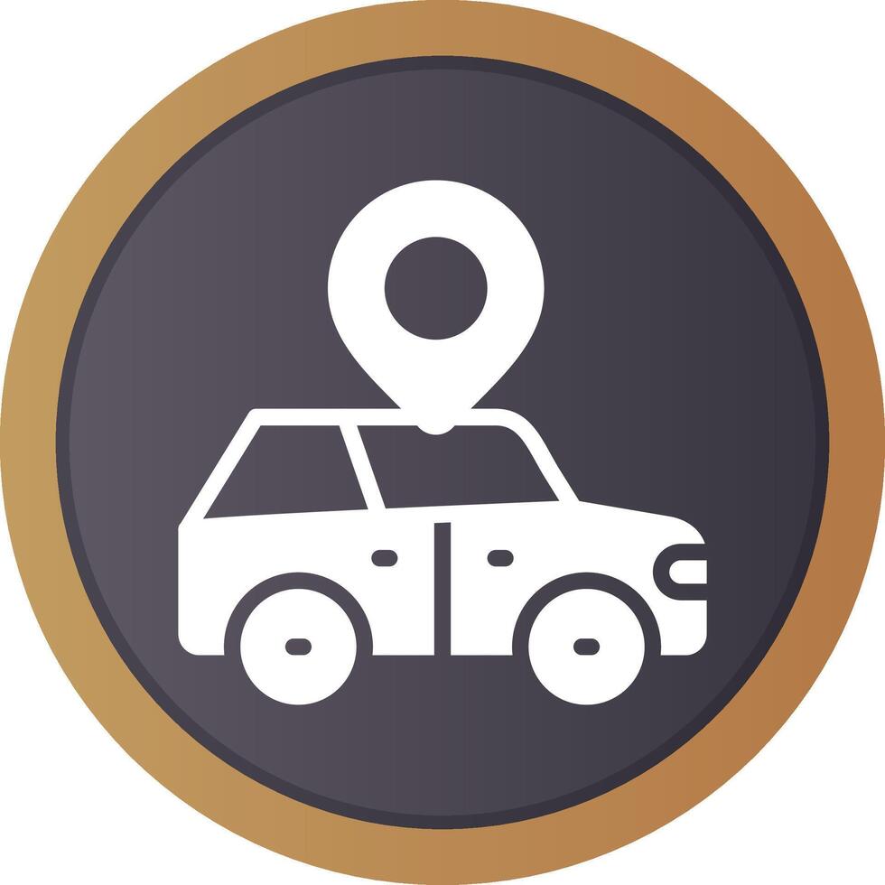 Car Location Creative Icon Design vector