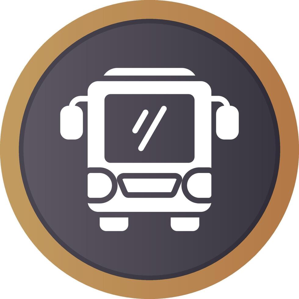 Bus Creative Icon Design vector