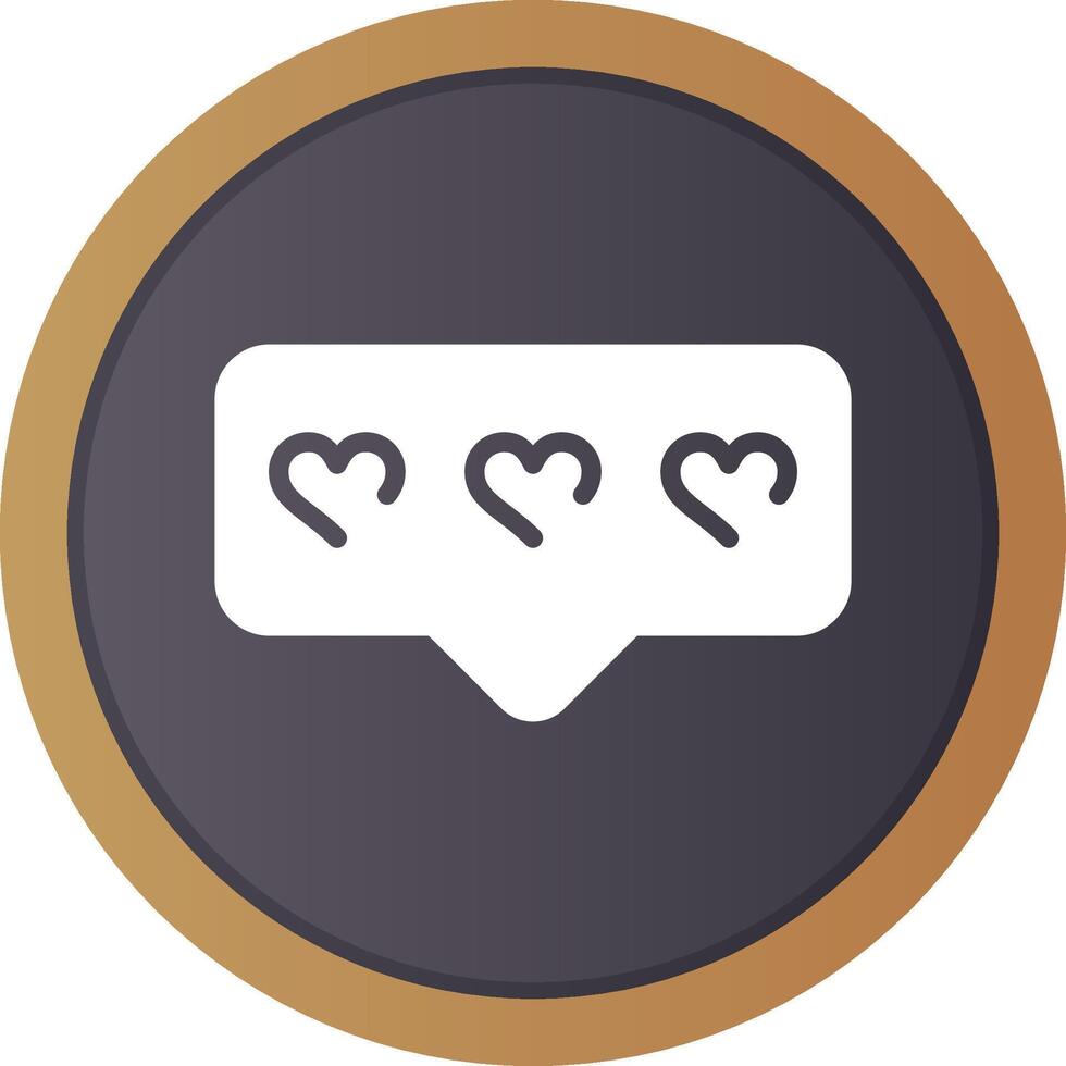 Comment Heart Creative Icon Design vector