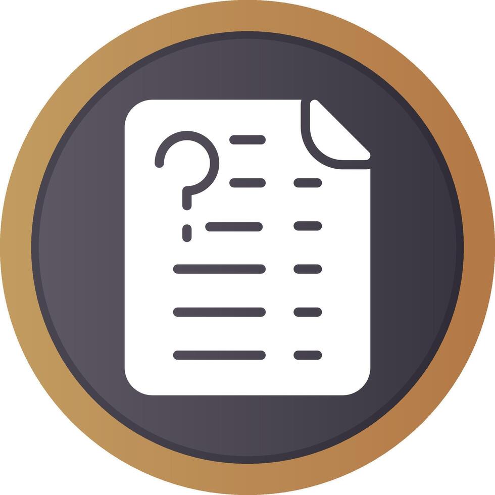Question Creative Icon Design vector