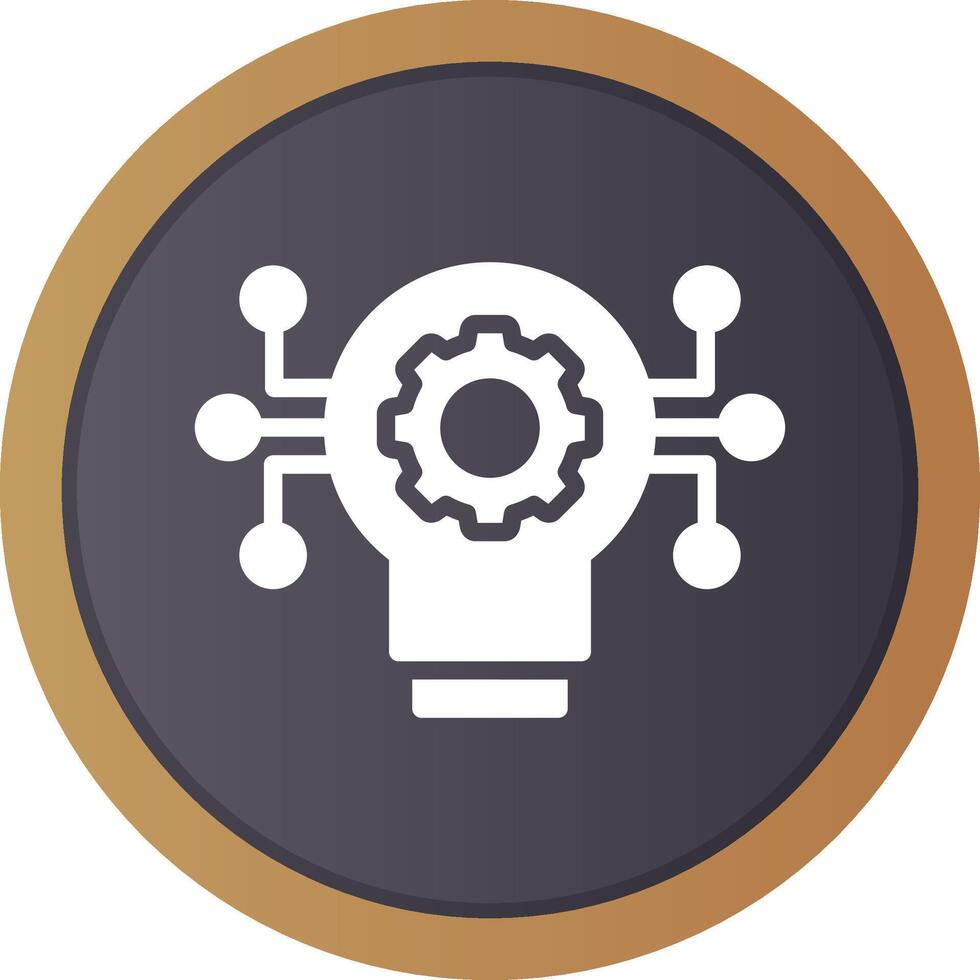 Technology Disruption Creative Icon Design vector