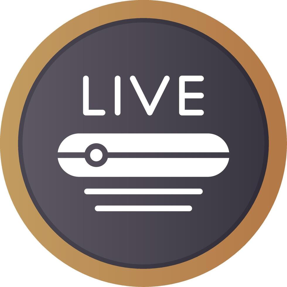 Live Stream Creative Icon Design vector