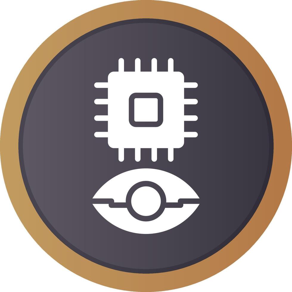 Eye Augmentation Creative Icon Design vector