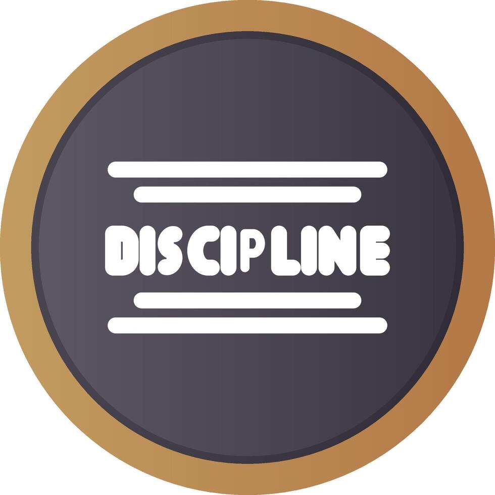Discipline Creative Icon Design vector