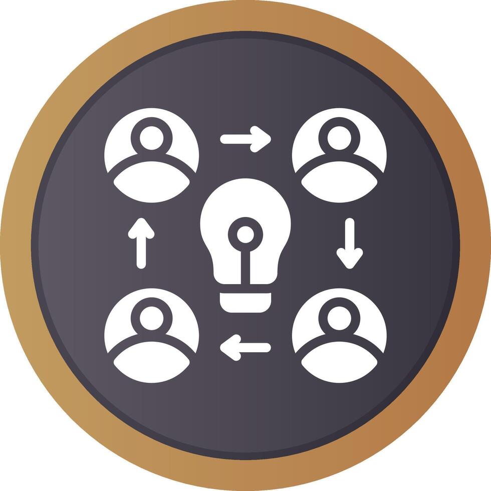 Collaboration Creative Icon Design vector