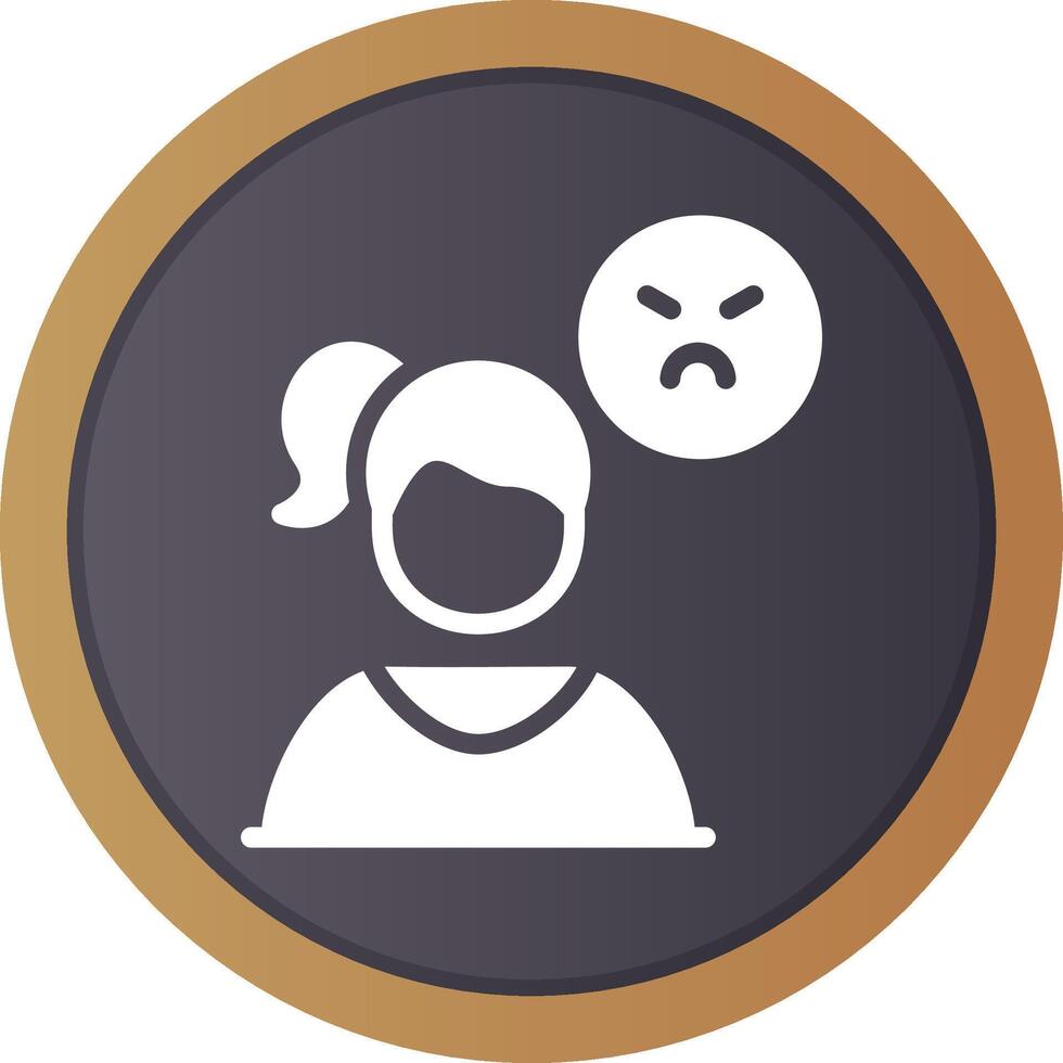 Angry Creative Icon Design vector