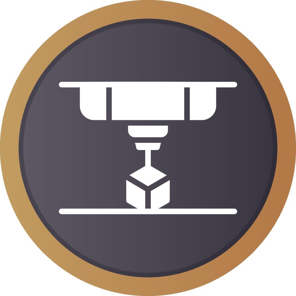 3D Printing Creative Icon Design vector