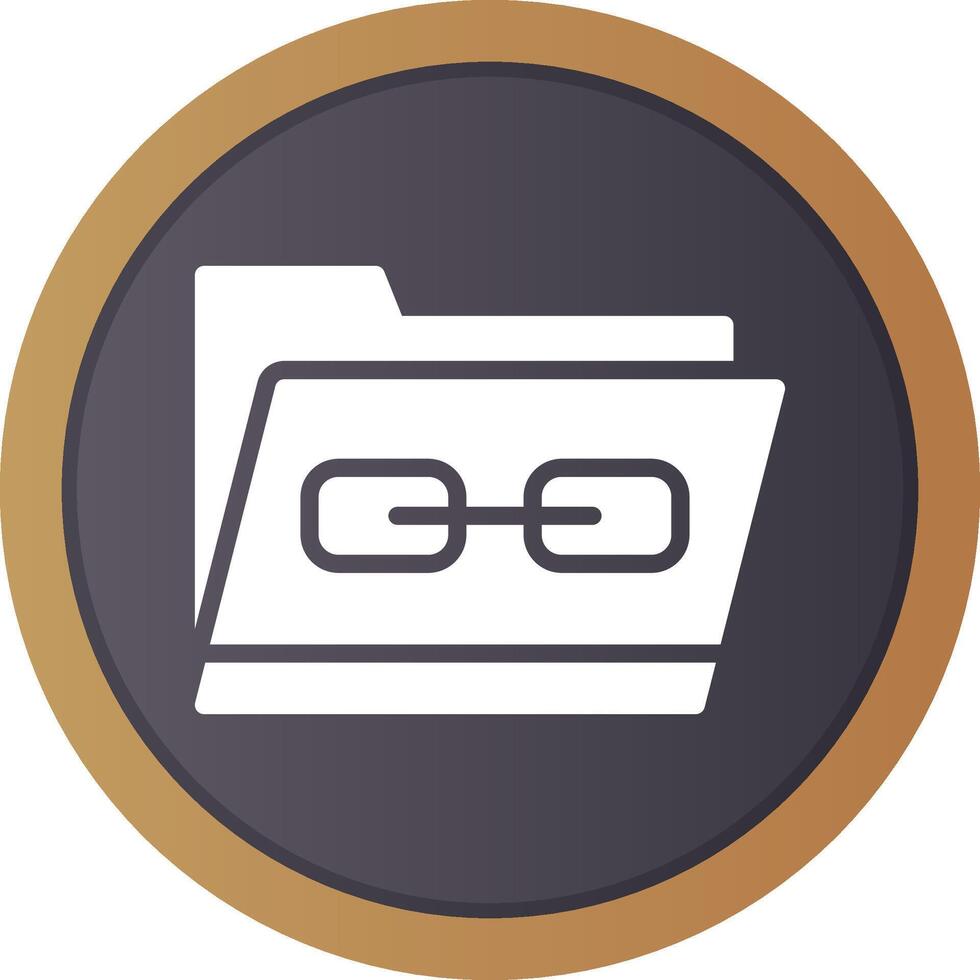 Link Folder Creative Icon Design vector