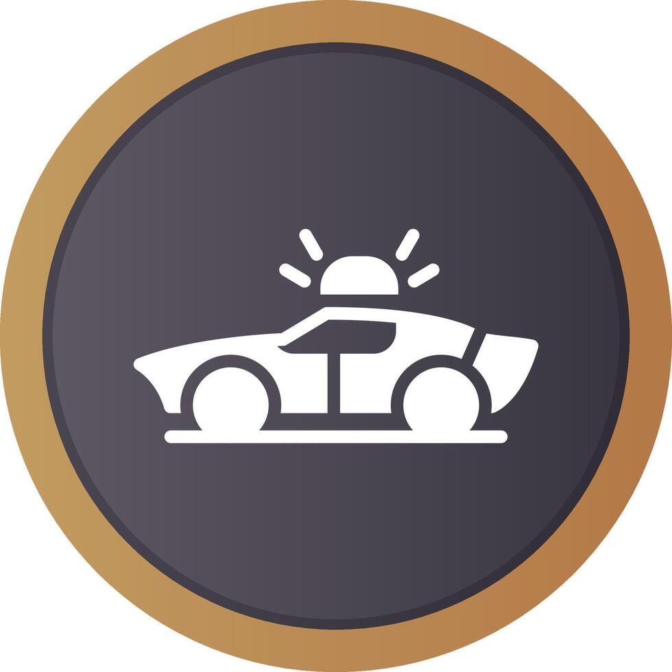 Police Car Creative Icon Design vector