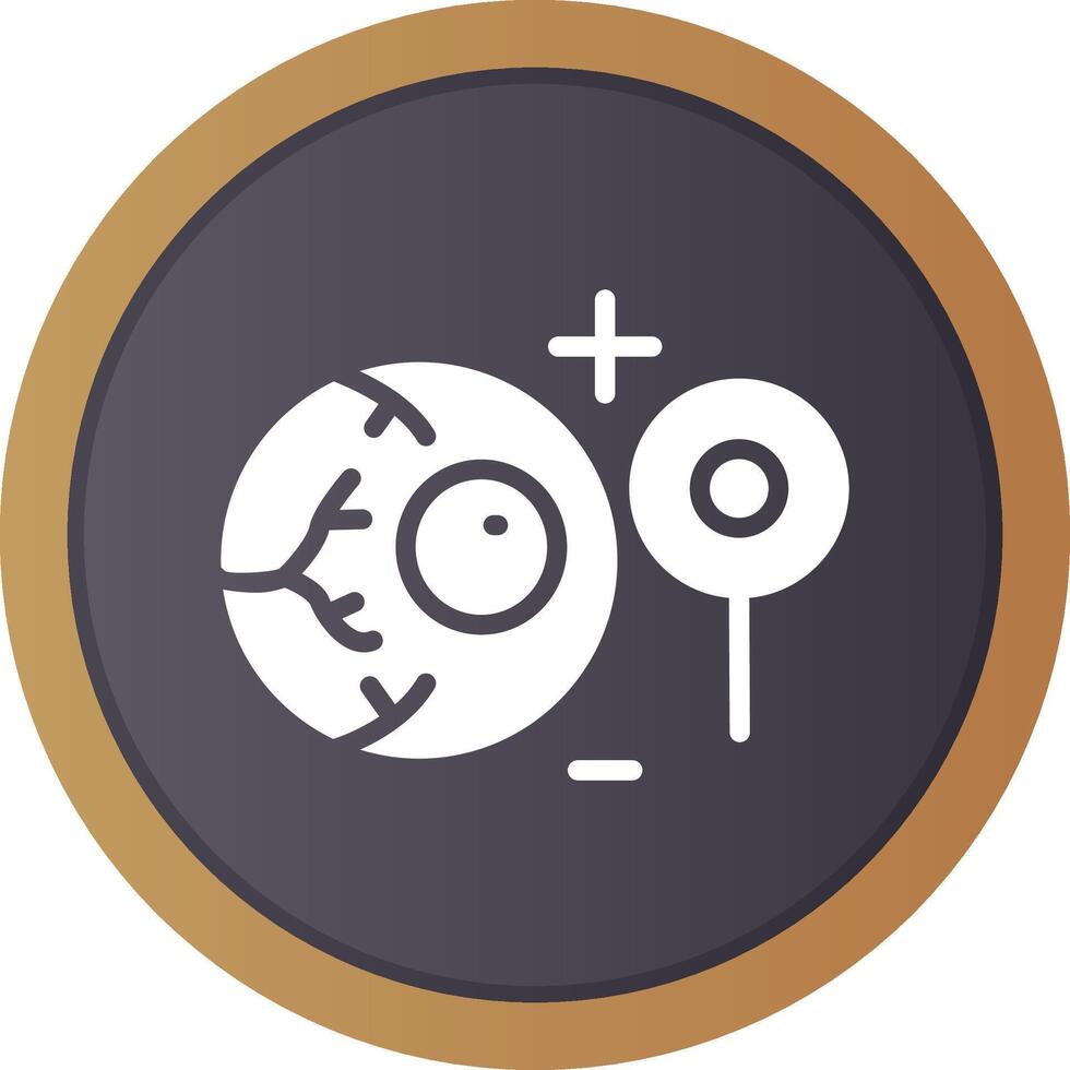 Manual Eye Examination Creative Icon Design vector
