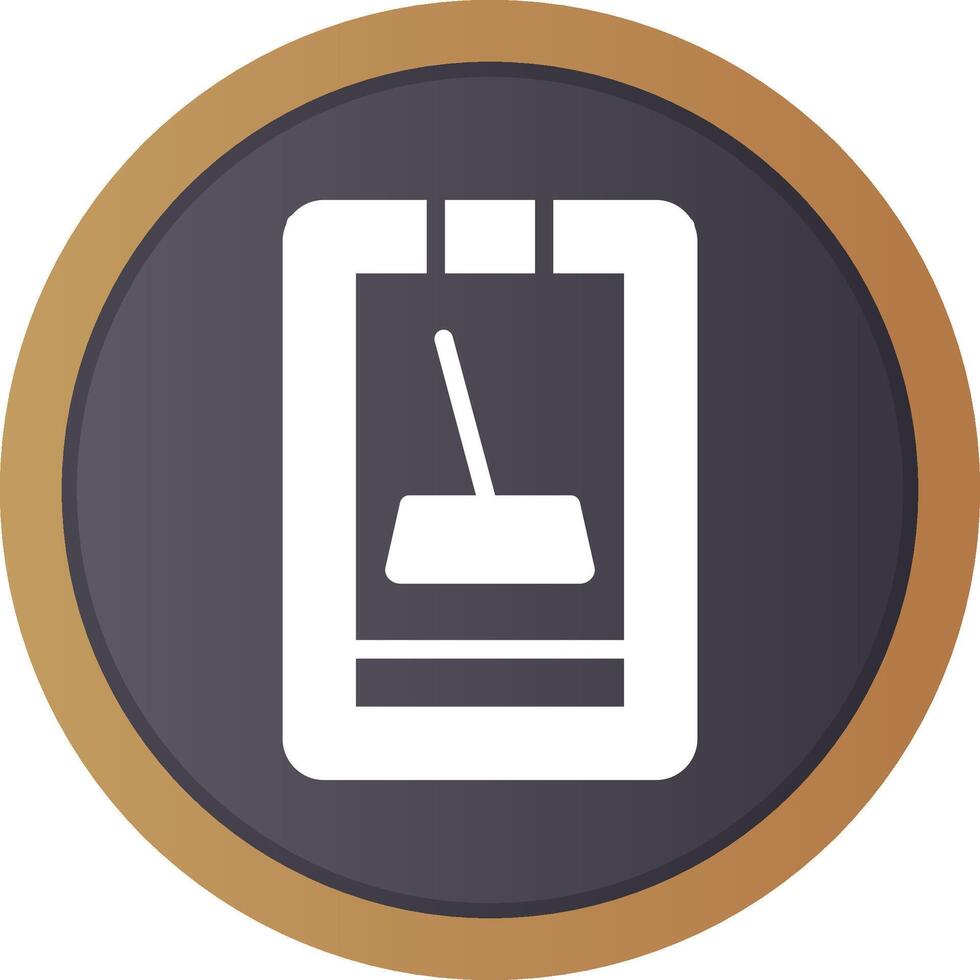 Cleaner Mobile App Creative Icon Design vector