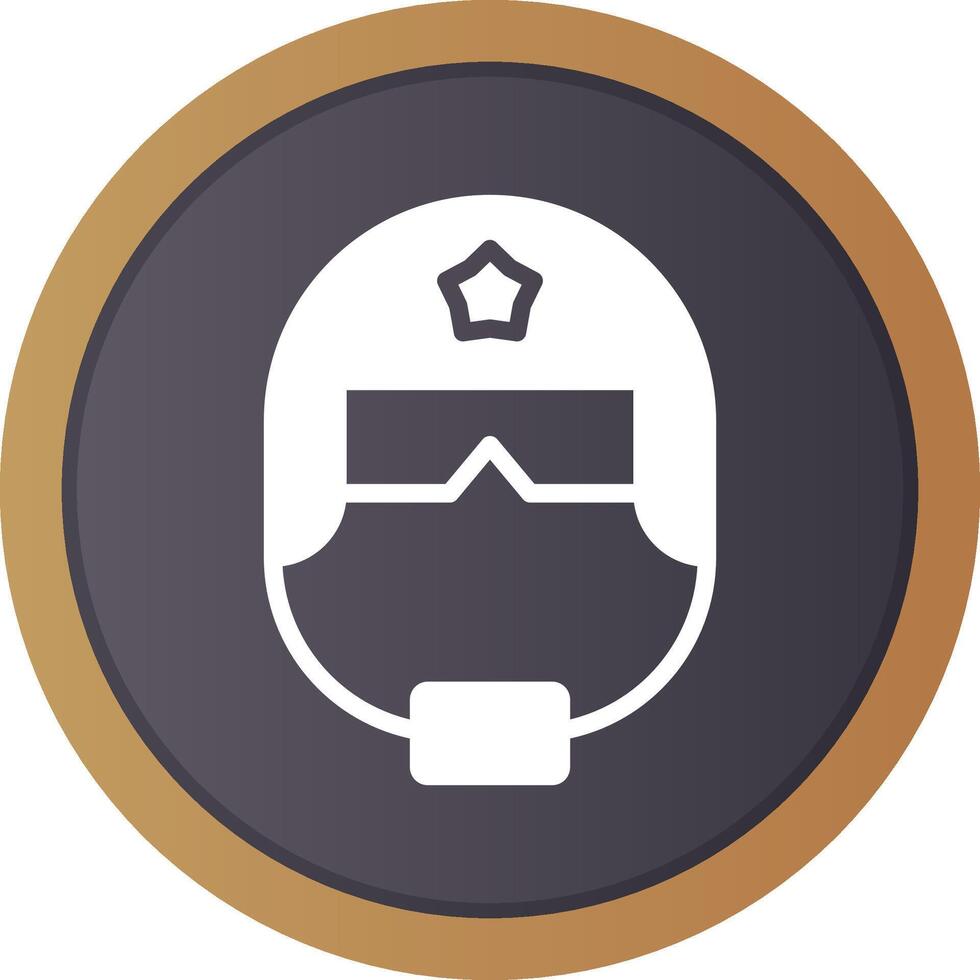 Police Helmet Creative Icon Design vector