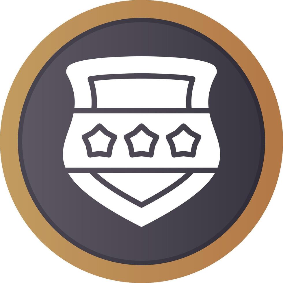 Police Shield Creative Icon Design vector