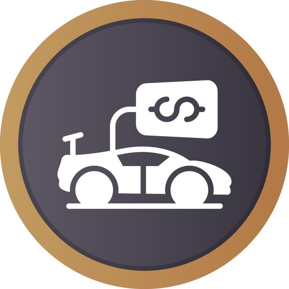 Vehicle Sales Creative Icon Design vector