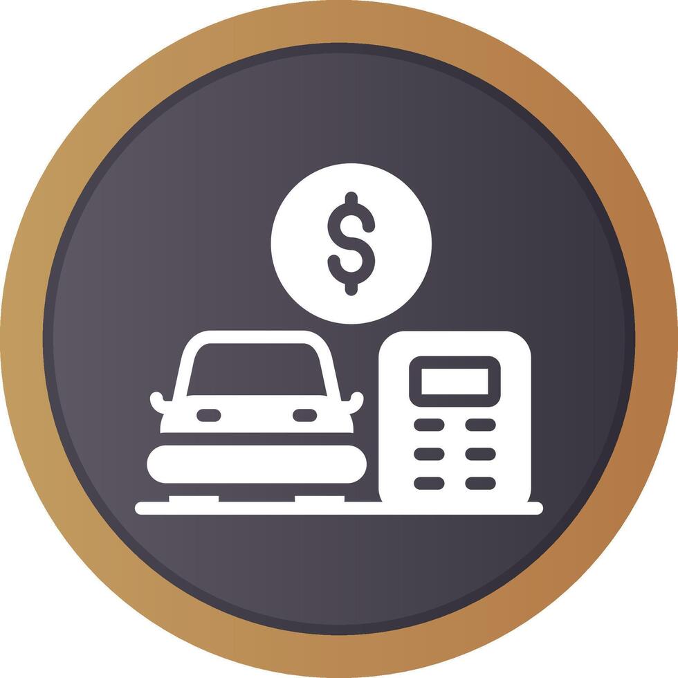 Car Loan Calculator Creative Icon Design vector