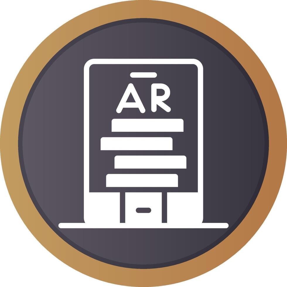 Ar Tumbling Blocks Creative Icon Design vector