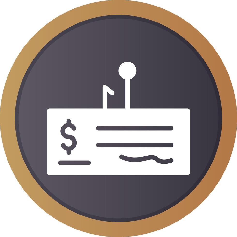 Cheque Fraud Creative Icon Design vector