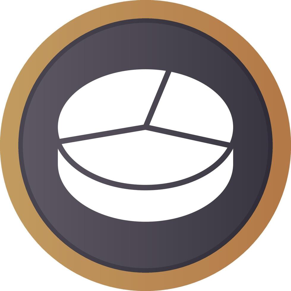 3D Pie Creative Icon Design vector