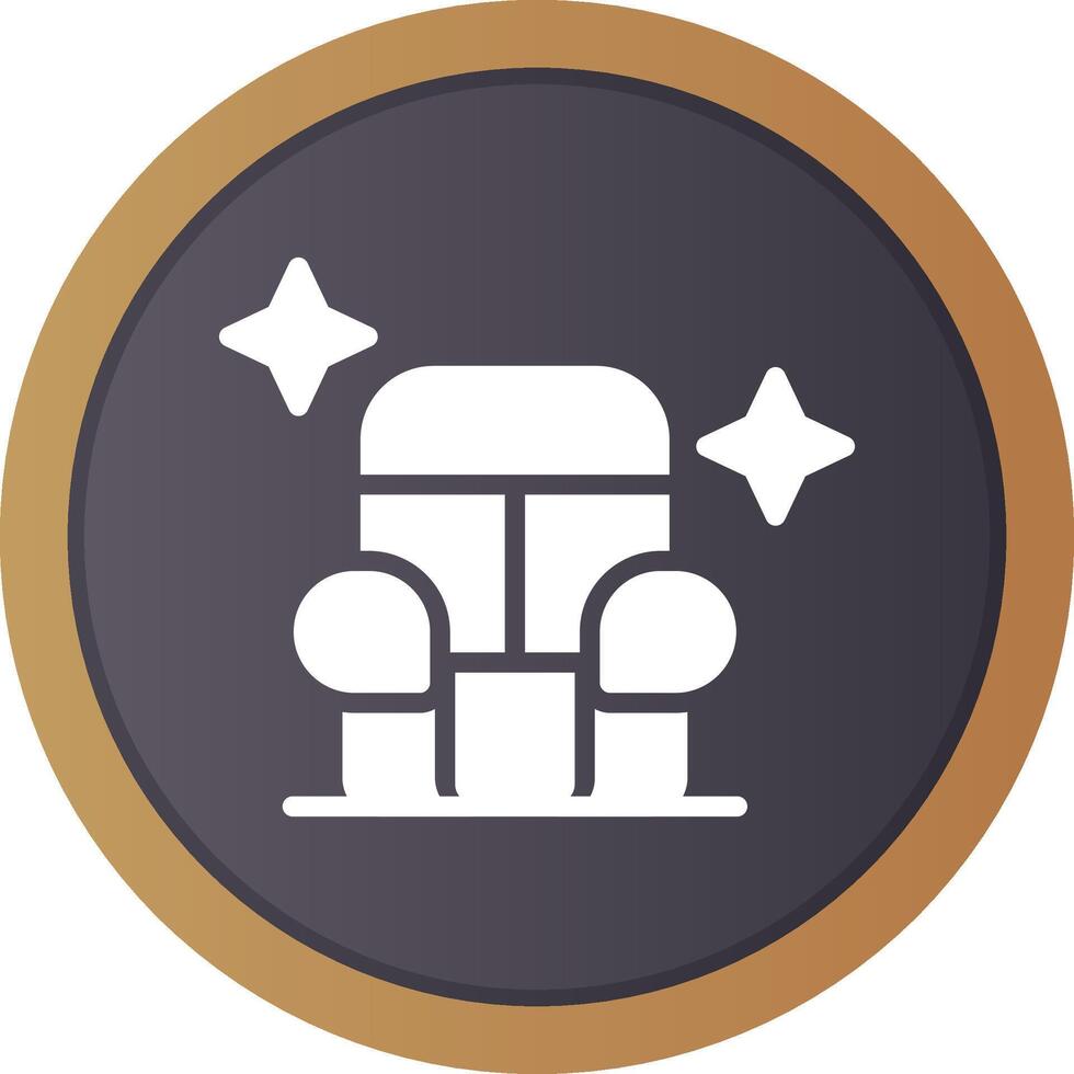 Car Seat Cleaning Creative Icon Design vector