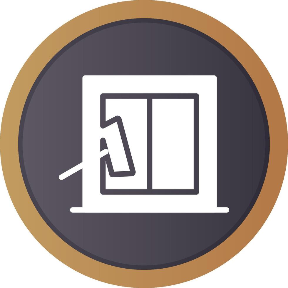 Glass Cleaning Creative Icon Design vector