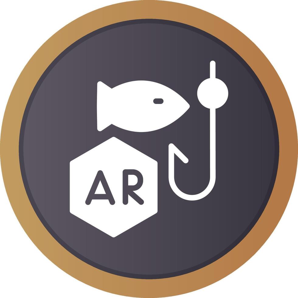 Ar Fishing Creative Icon Design vector