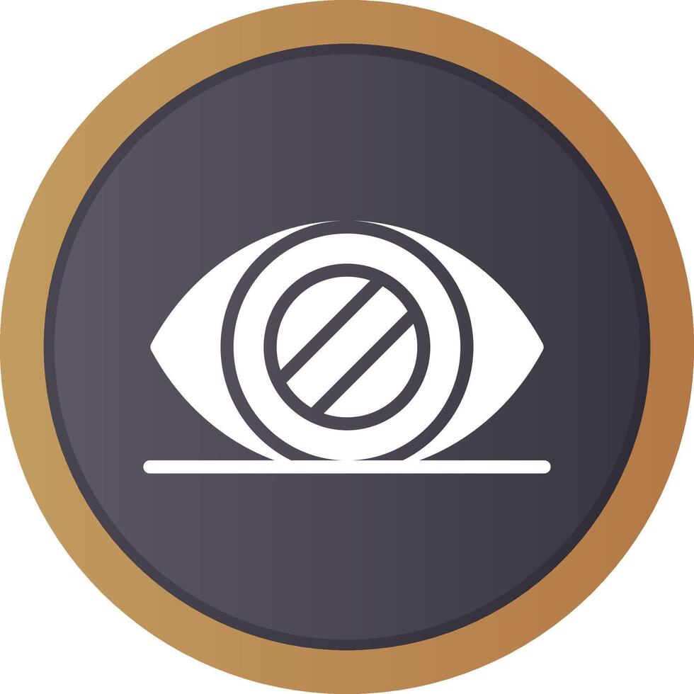 Glaucoma Creative Icon Design vector