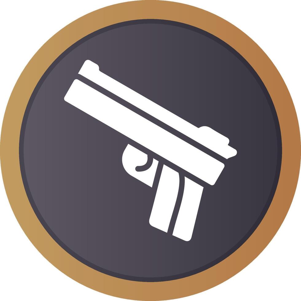 Police Gun Creative Icon Design vector