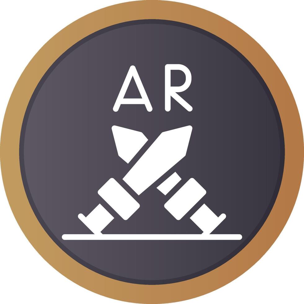 Ar Fighting Creative Icon Design vector