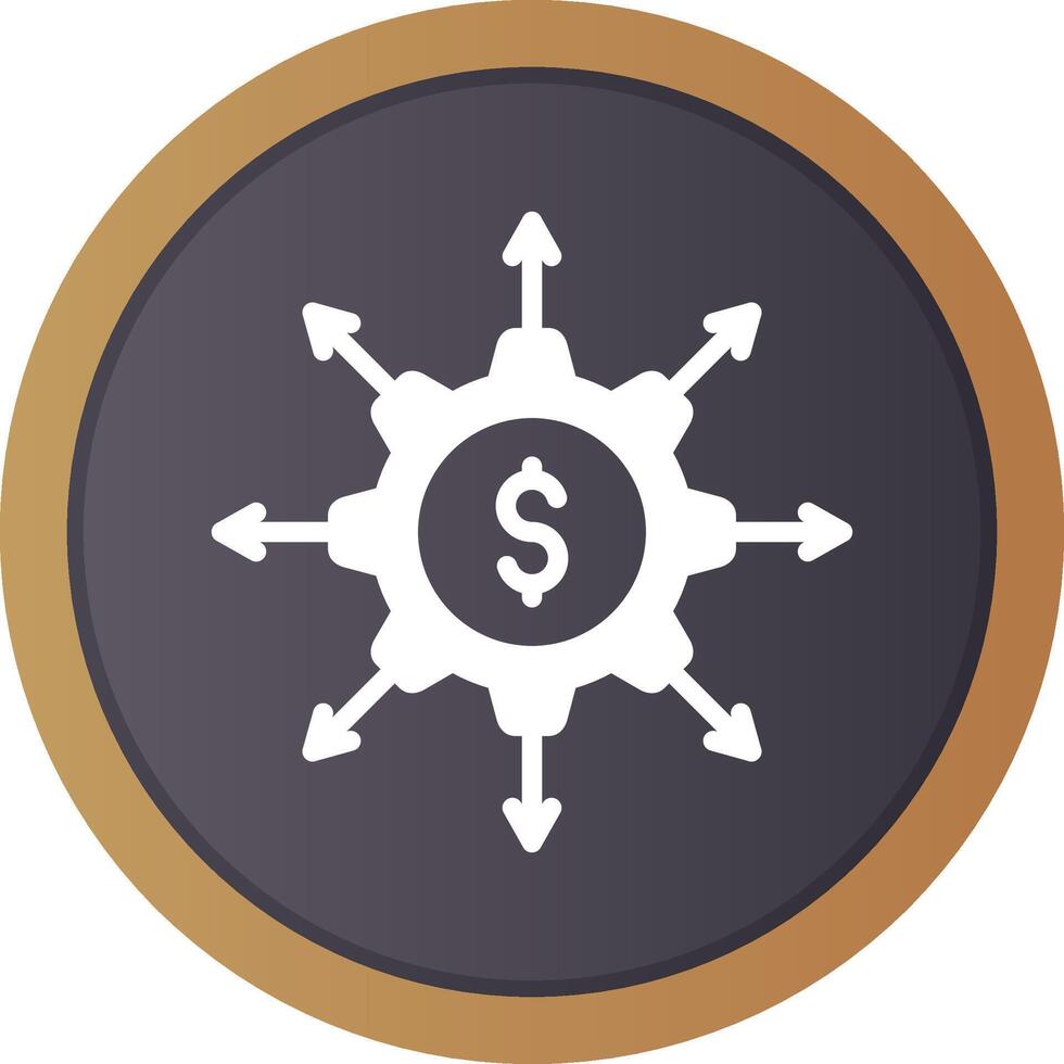 Crowdfunding Portal Creative Icon Design vector