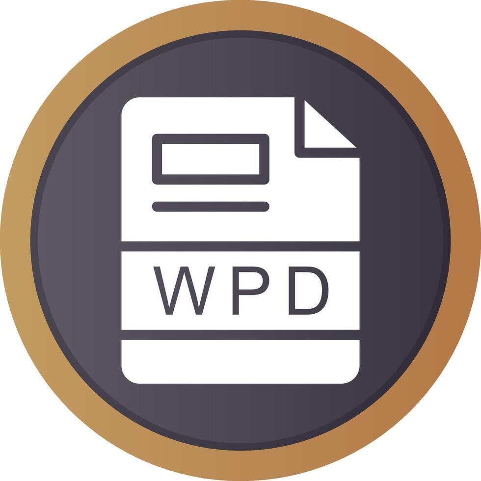 wpd creativo icono diseño vector