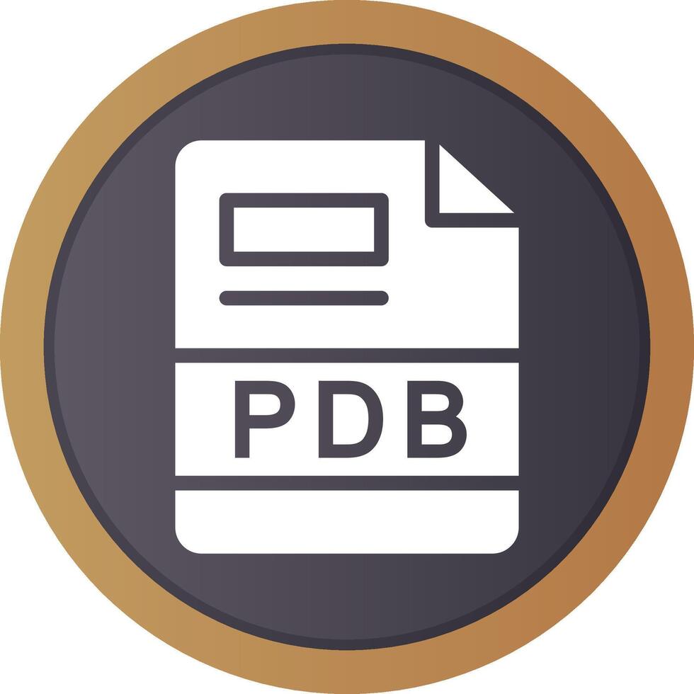 PDB Creative Icon Design vector