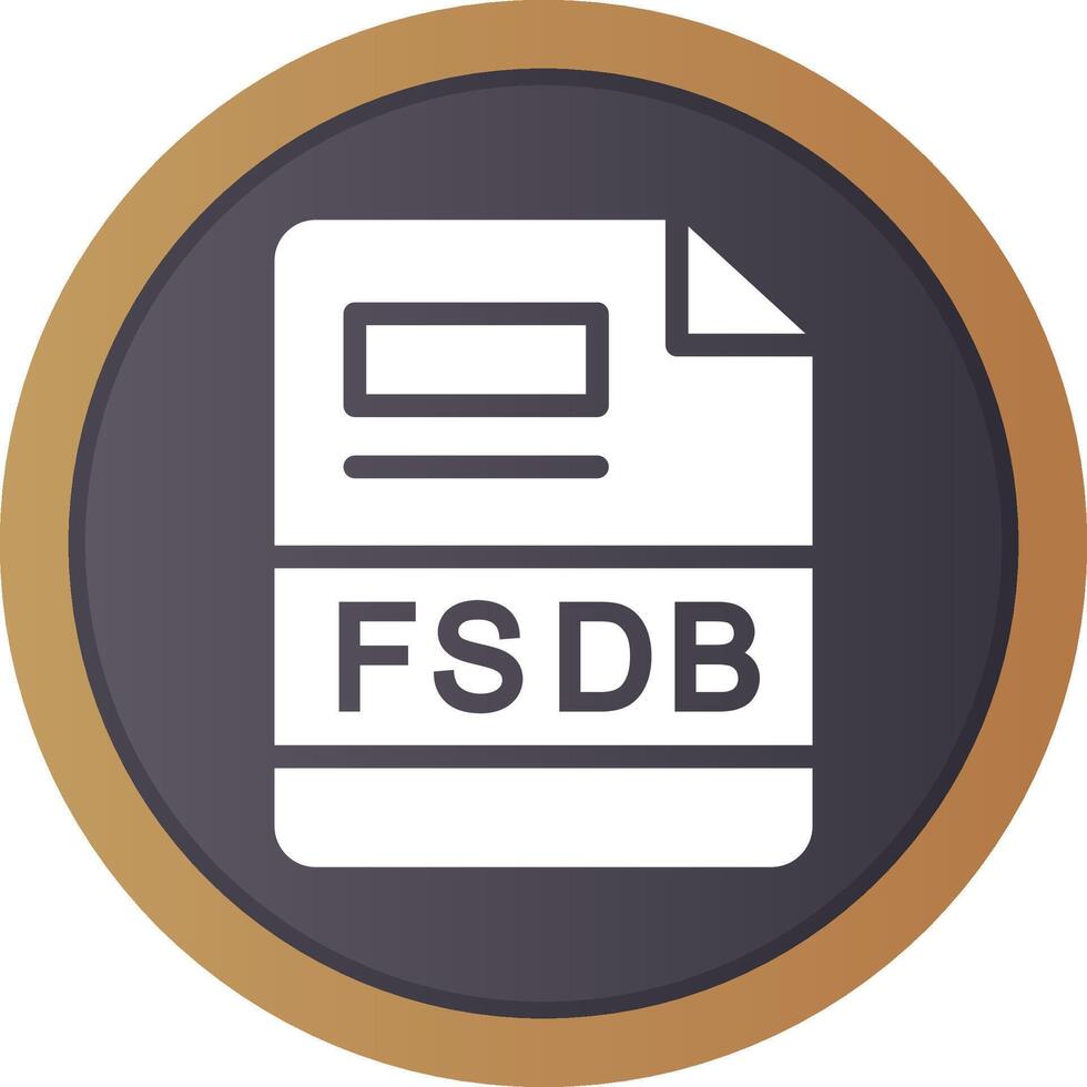 fsdb creativo icono diseño vector