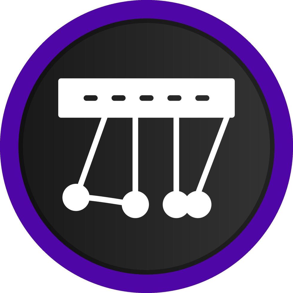 Newton Cradle Creative Icon Design vector