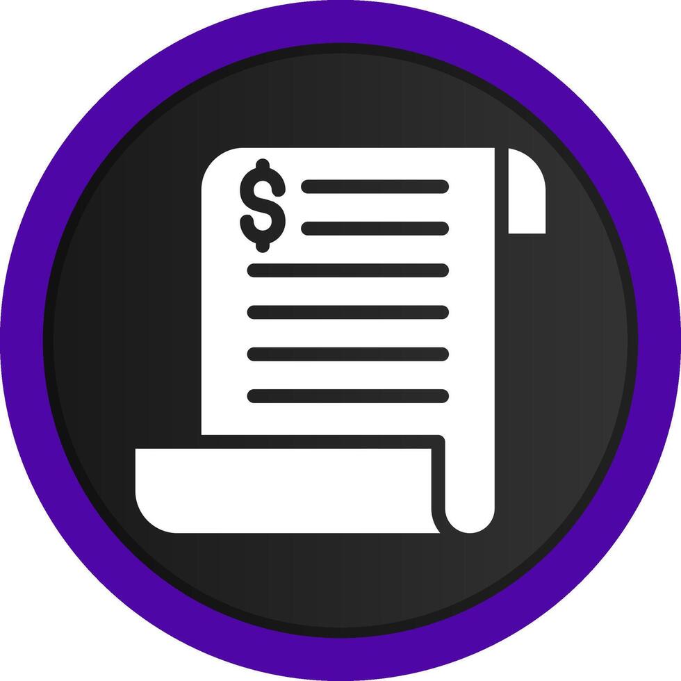 Bill Creative Icon Design vector