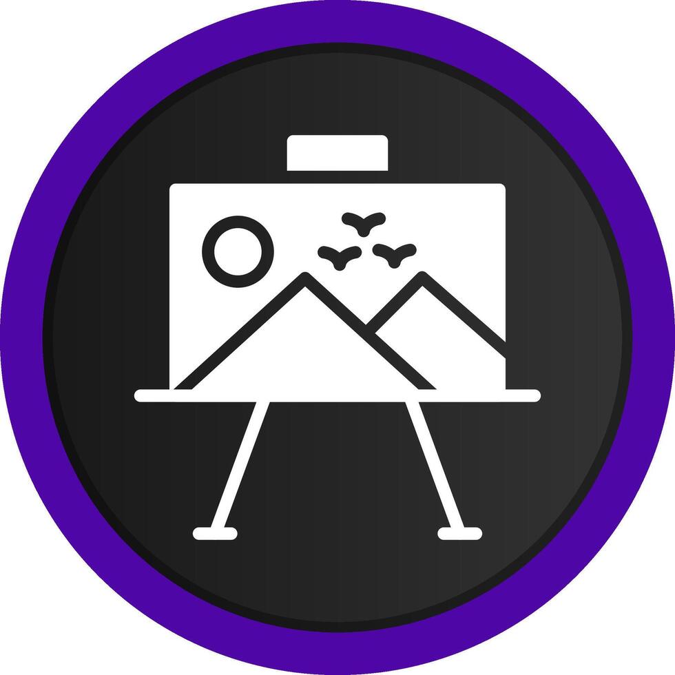 Paint Canvas Creative Icon Design vector