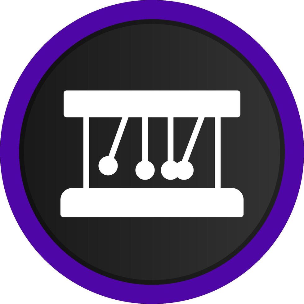 Newton Cradle Creative Icon Design vector