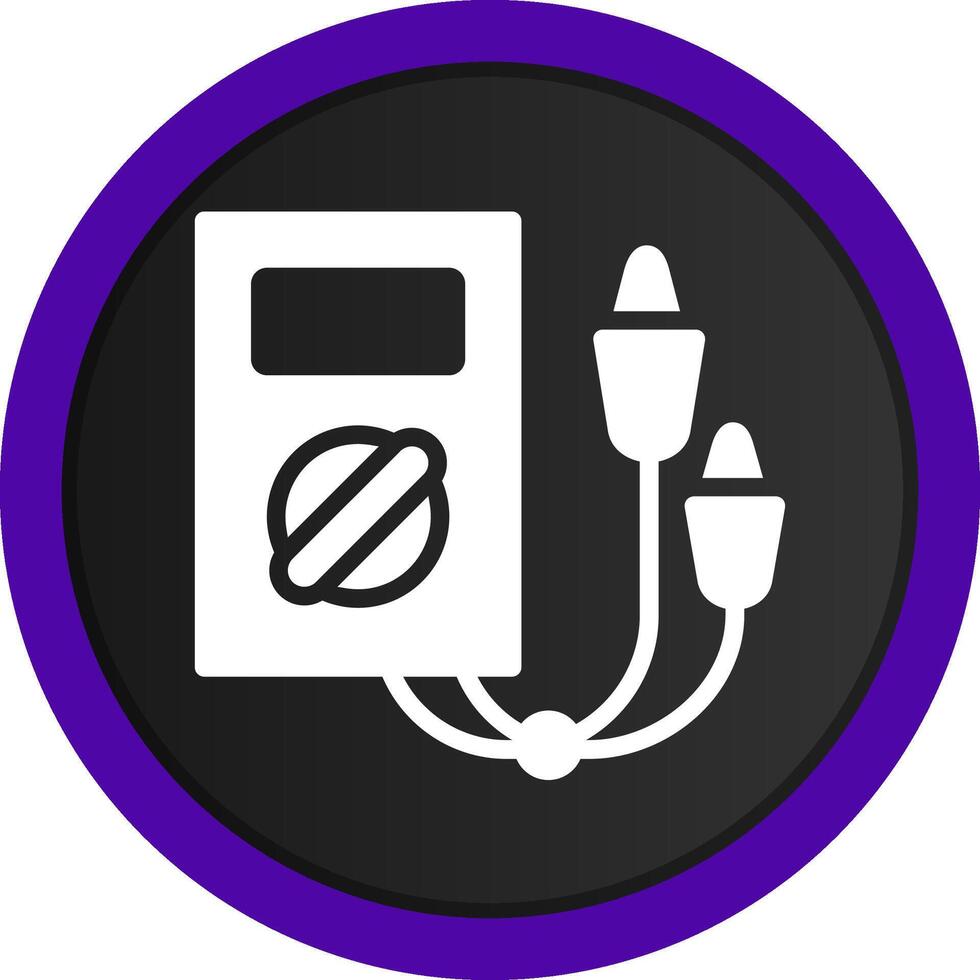 Electric Tester Creative Icon Design vector