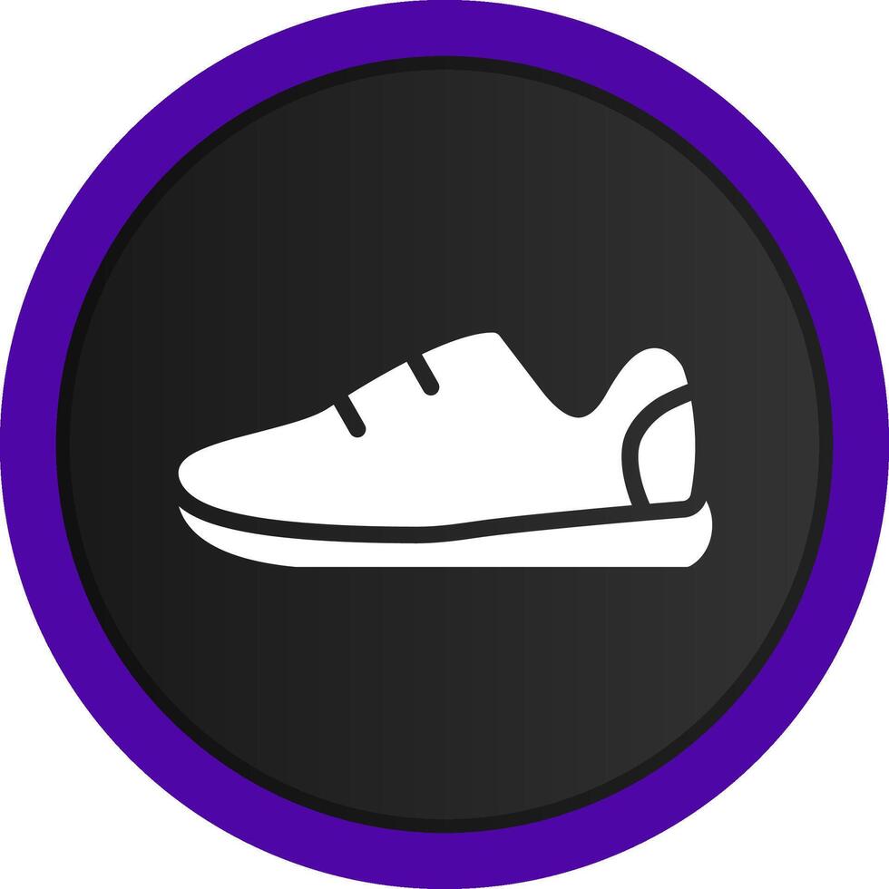 diseño de icono creativo de zapatillas vector