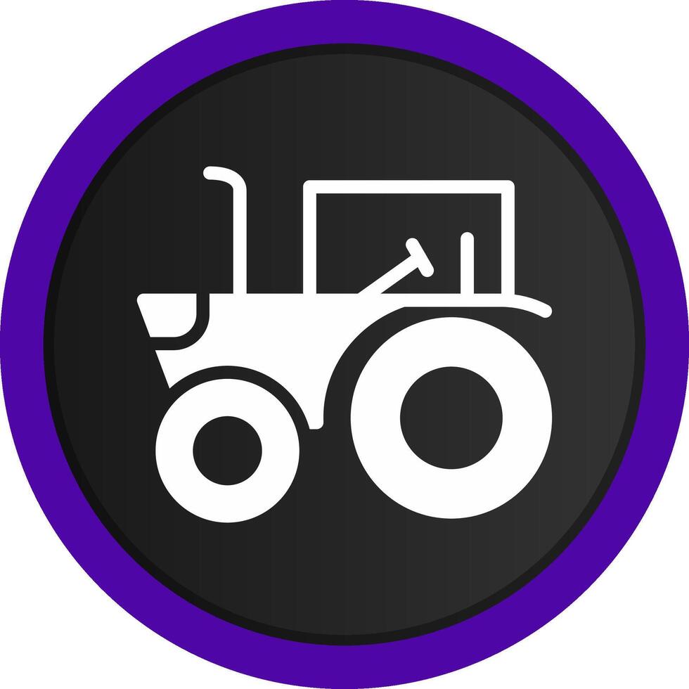 Tractor Creative Icon Design vector