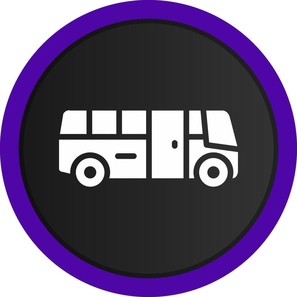 School Bus Creative Icon Design vector