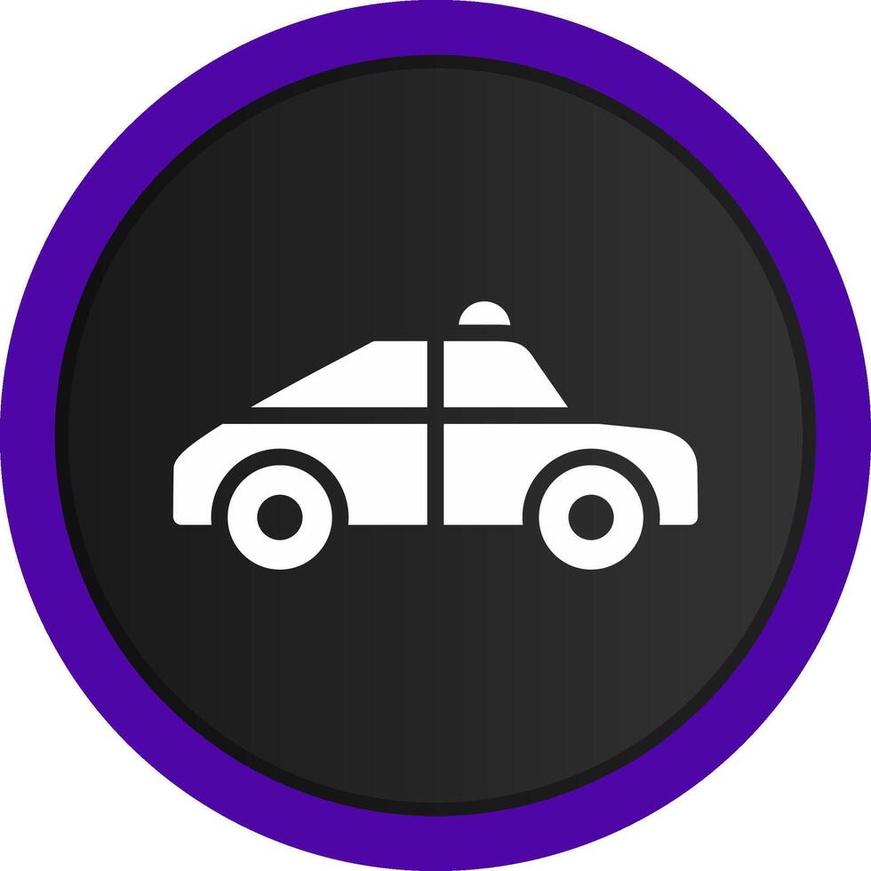 diseño de icono creativo de coche de policía vector