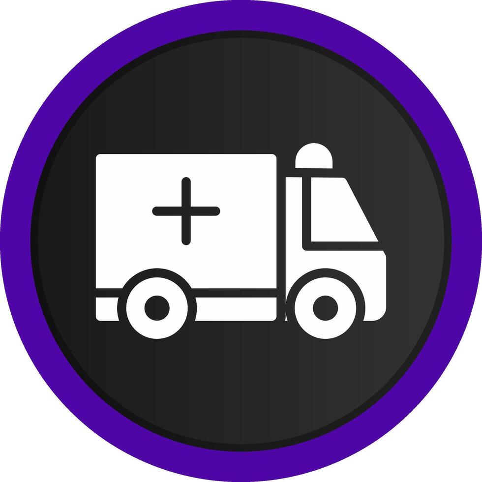 Ambulance Creative Icon Design vector