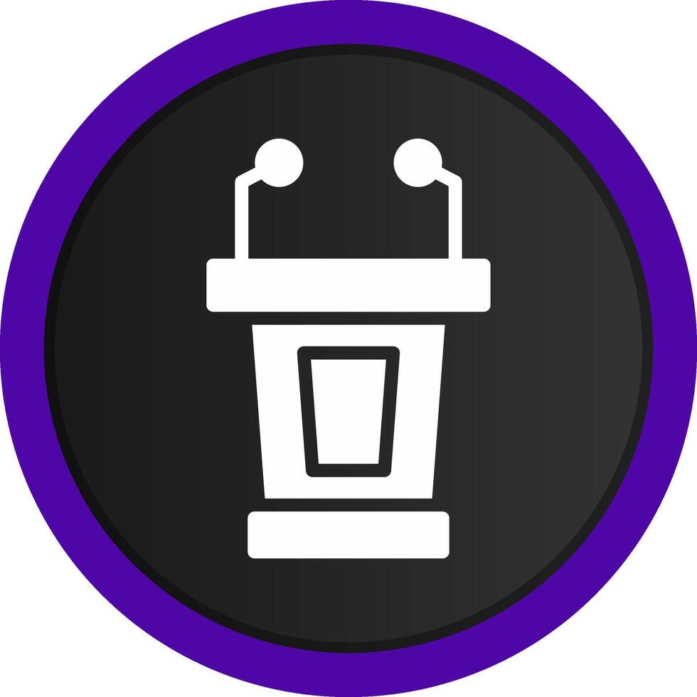 Lectern Creative Icon Design vector
