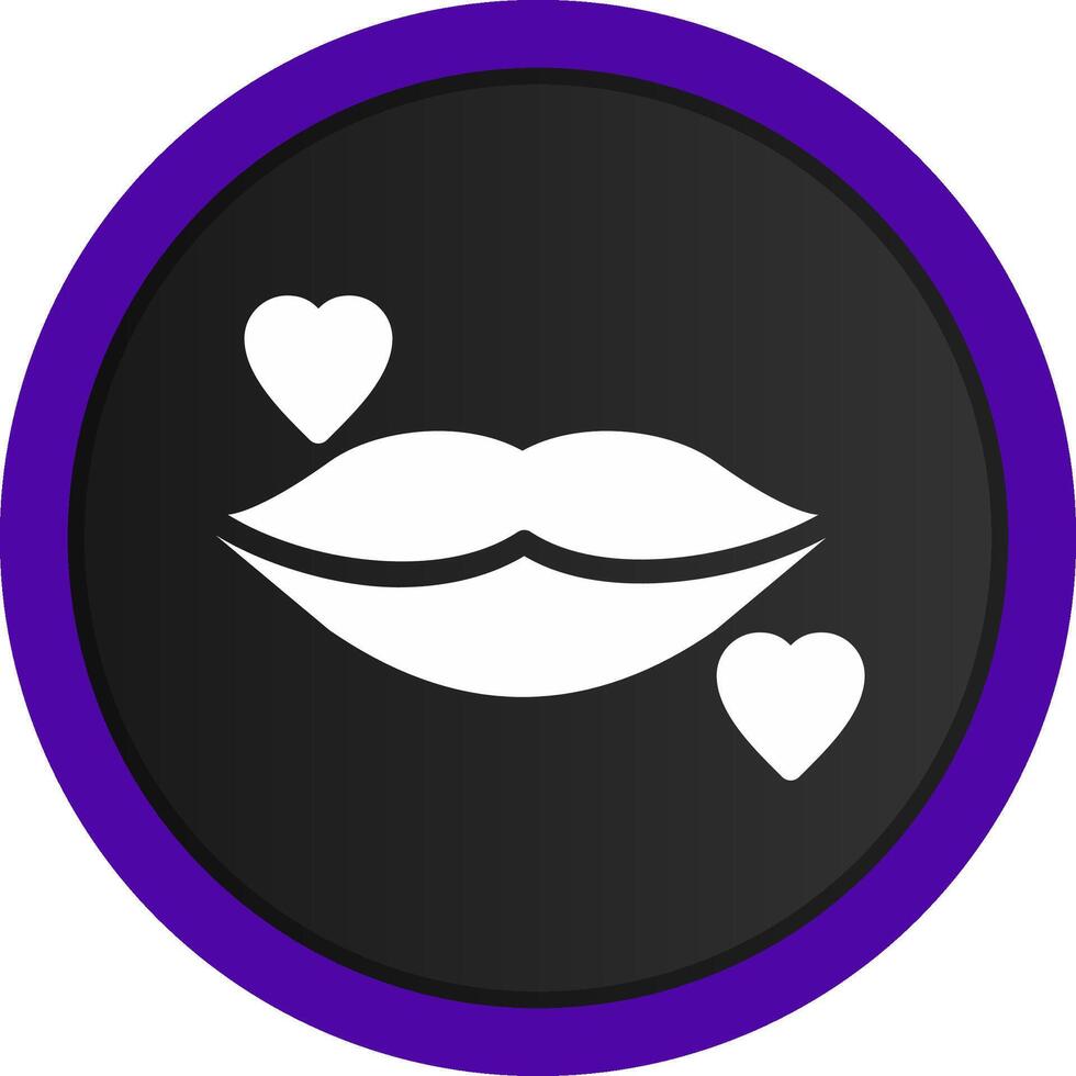 diseño de icono creativo de labios vector